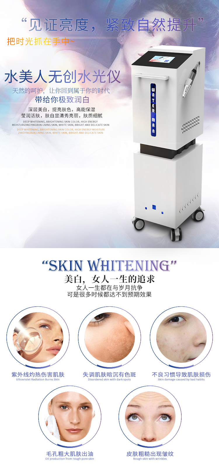 無創(chuàng)水光儀，呵護(hù)你的天然肌膚